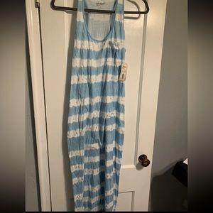 NWT Arizona Jeans Maxi Dress Large Royal Turqoise